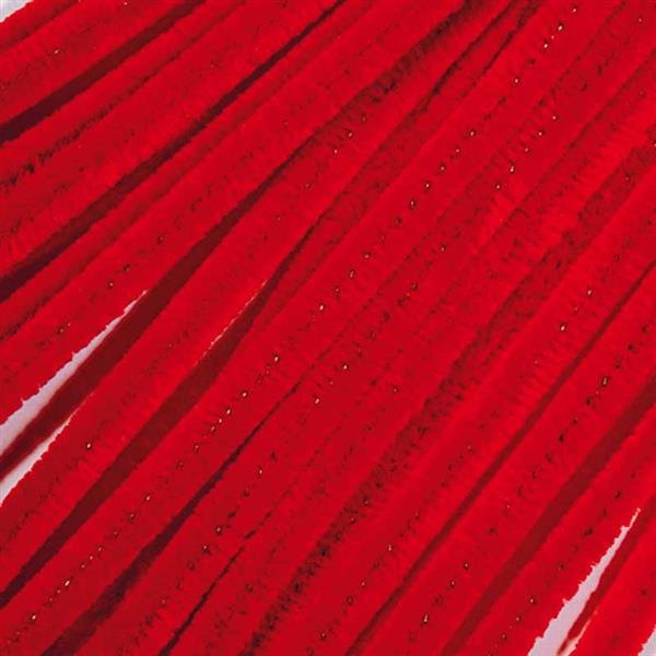 Pfeifenputzer (Biegeplüsch) rot